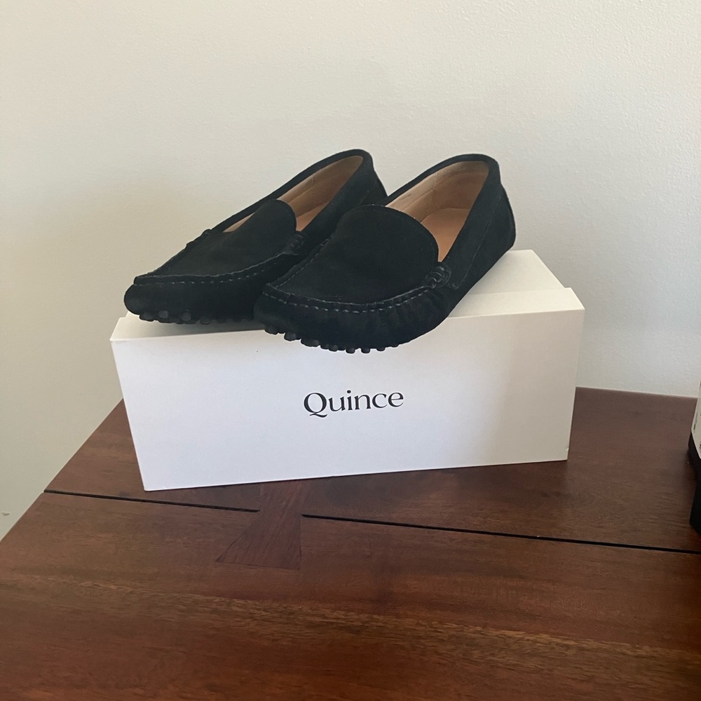 Quince Elegant Black Loafers